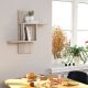 HANAH HOME Zidna polica Mill, svetlobraon - 776HMS1606