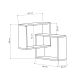 HANAH HOME Zidna polica Ring, bela/antracit - 776HMS1719
