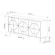 HANAH HOME Komoda Dune, antracit - 776HMS2508