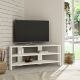 HANAH HOME Ugaona TV komoda Thales Corner, bela - 776HMS3040