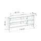 HANAH HOME Ugaona TV komoda Thales Corner, krem - 776HMS3043