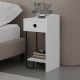 HANAH HOME Noćni ormarić Sirius, desni, bela - 776HMS3438