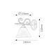 Rabalux Zidna lampa Dorothea E14 1x MAX 40W mat crno (7771) - 7771