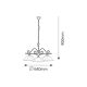 Rabalux Luster Dorothea E27 3x MAX 60W mat crno (7773) - 7773