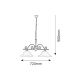 Rabalux Luster Dorothea E27 2x MAX 60W mat crno (7777) - 7777