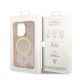 LICENSED GUESS GUESS Futrola za iPhone 14 Pro IML GLITTER PEONY GOLD PINK MagSafe - GUHMP14LHMPGSP