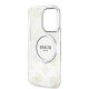 LICENSED GUESS GUESS Futrola za iPhone 14 Pro IML GLITTER PEONY GOLD TRANSPARENT MagSafe - GUHMP14LHMPGST