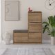 HANAH HOME Cipelarnik Dude, braon - 779HMS4117