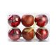 FESTA Novogodišnje kugle Icy crvene velike, set 1/6 - 780060