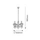 Rabalux Luster Enna E14 3x MAX 40W crna (7860) - 7860