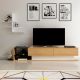 HANAH HOME TV komoda Liza, svetlobraon/bela - 788DEC3052
