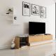 HANAH HOME TV komoda Liza, svetlobraon/bela - 788DEC3052