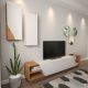 HANAH HOME TV komoda Zebra, bela/braon - 788DEC3089