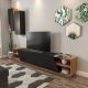 HANAH HOME TV komoda Zebra, crna/braon - 788DEC3091