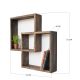 HANAH HOME Zidna polica Raf045, braon - 792EVL1628