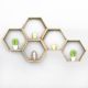 HANAH HOME Zidna polica Hex002, braon - 792EVL1793