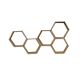 HANAH HOME Zidna polica Hex002, braon - 792EVL1793