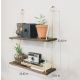HANAH HOME Zidna polica Aa042 v2, braon - 792EVL1809