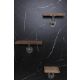 HANAH HOME Zidna polica Boruraf056, braon - 792EVL1830