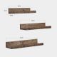 HANAH HOME Zidna polica Aa104, braon - 792EVL2679