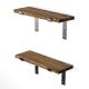 HANAH HOME Set zidnih polica 2/1 Lam005, braon - EP2799475