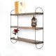 HANAH HOME Zidna polica Wr041, braon/crna - EP3056849