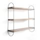 HANAH HOME Zidna polica Wr041, braon/crna - EP3056849