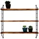 HANAH HOME Zidna polica Wr088, braon/crna - EP2799457