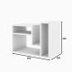 HANAH HOME Konzolni sto Abies, bela - 793ELG2803