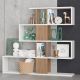 HANAH HOME Polica za knjige Karlin, bela/braon - 793ELG3601