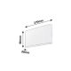 Rabalux Spoljna zidna rasveta Nesna LED 2X 6W antracit siva (7952) - 7952