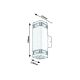 Rabalux Spoljna zidna rasveta Sintra GU10 2x MAX 25W mat crno (7956) - 7956
