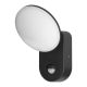 ADVITI Spoljna svetiljka sa senzorom LED 15W 1100lm 4000K IP65 Riolit, crna - ORNAD-OP-6206BLPMR4