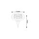 Rabalux Solarna rasveta Dannet LED 024W brušeni hrom (7975) - 7975