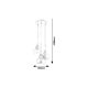 Rabalux Visilica Jezabel E27 3x MAX 60W hrom (7977) - 7977