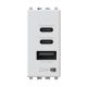 Uticnica USB CCA 20W Vimar Arke bela 4BUSB20WCCA.V19B - EP3055492
