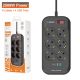 LDNIO Produzni kabl SE6403C 6 uticnica 2X USB,2X PD 2m crni - EP3169590
