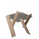 HANAH HOME Klub sto Roman mini, svetlobraon/staklo - 801CMY2805