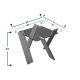 HANAH HOME Klub sto Roman mini, svetlobraon/staklo - 801CMY2805
