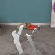 HANAH HOME Klub sto Roman mini, bela/staklo - 801CMY2809