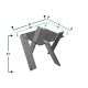 HANAH HOME Klub sto Roman mini, bela/staklo - 801CMY2809