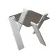 HANAH HOME Klub sto Roman mini, bela/staklo - 801CMY2809