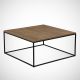 HANAH HOME Klub sto Poly, crna/braon - 801CMY2848