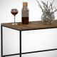 HANAH HOME Klub sto Cosco, crna/braon - 801CMY2858
