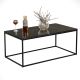 HANAH HOME Klub sto Cosco, mermer crna - 801CMY2859