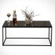 HANAH HOME Klub sto Cosco, mermer crna - 801CMY2859