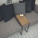 HANAH HOME Konzolni sto Callen, crna/braon - 801CMY2881