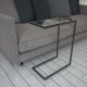 HANAH HOME Konzolni sto Callen, crna/staklo - 801CMY2887