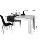 HANAH HOME Proširivi trpezarijski sto Oblo, bela - 801CMY2908
