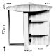 HANAH HOME Sklopivi trpezarijski sto Middle, braon - 801CMY2923